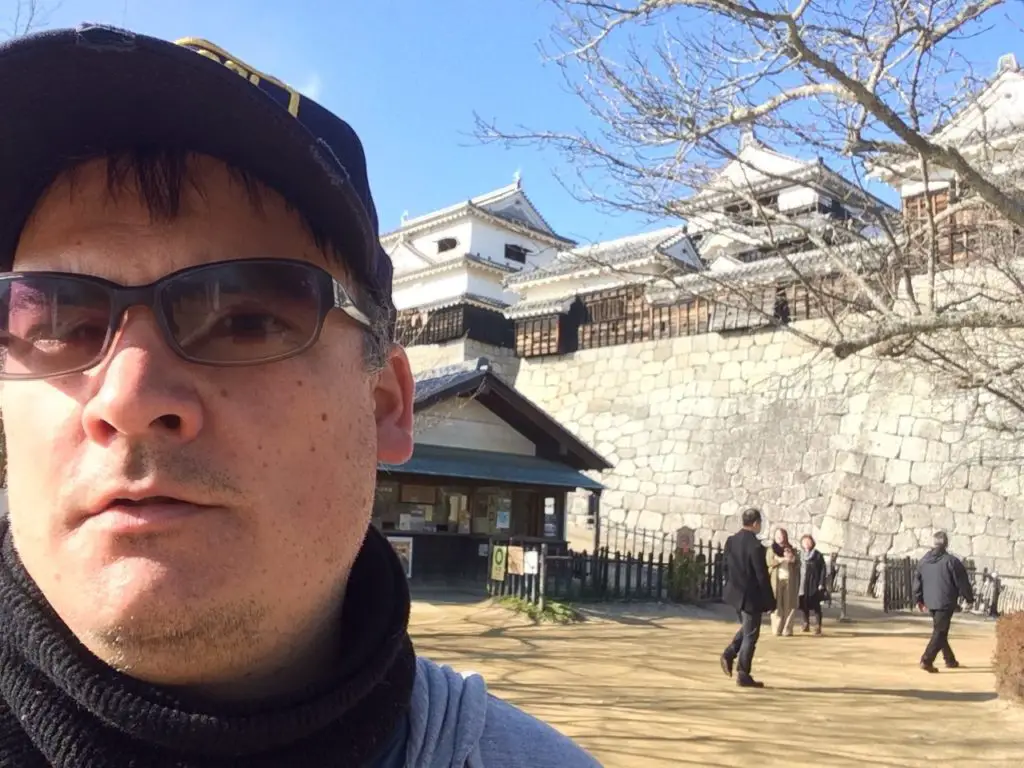 Nathan at Matsuyama Castle January 14, 2019
